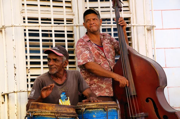 Street traditional musicians in Trinidad, cuba. OCT 2008 — Stock Photo, Image