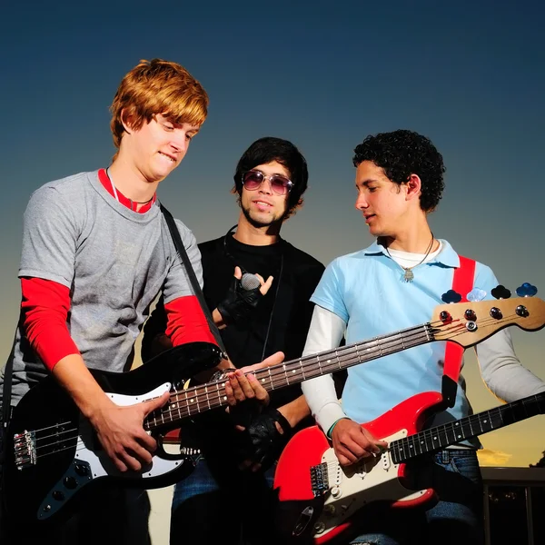 Young musical band — Stock Photo, Image