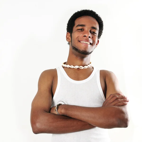 アフリカ系アメリカ人の陽気な人 — ストック写真