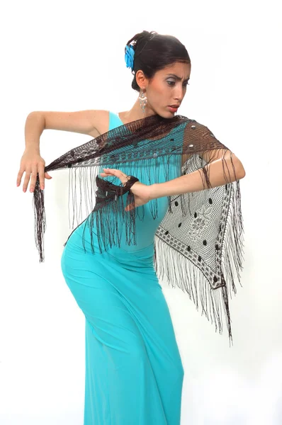 Ισπανικό flamenco χορεύτρια — Φωτογραφία Αρχείου