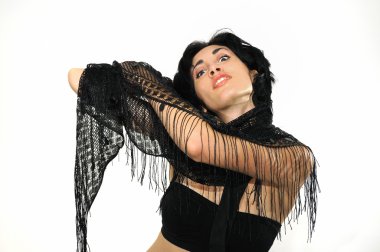 çekici genç esmer kadın