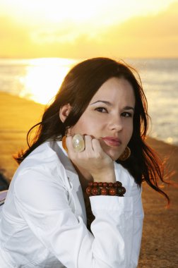 gün batımında Güzellik