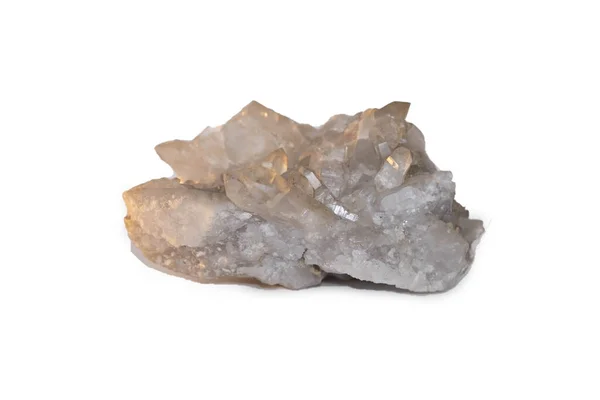 Una Muestra Cerca Mineral Natural Colección Geológica Druse Cristal Roca — Foto de Stock