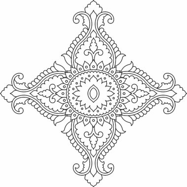 Çiçek tasarımı, nakış deseni. Siyah ve Beyaz, ve Stock Illustration Hand Drawn. Fantezi Çiçekleri Yaprakları. Tişört tasarımları. Kraliyet Serbest Cliparts, illüstrasyon