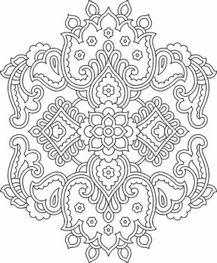 Çiçek tasarımı, nakış deseni. Siyah ve Beyaz, ve Stock Illustration Hand Drawn. Fantezi Çiçekleri Yaprakları. Tişört tasarımları. Kraliyet Serbest Cliparts, illüstrasyon