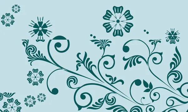 Floral Design Textur Muster Für Fliesen Und Textilindustrie Mit Trendiger — Stockfoto