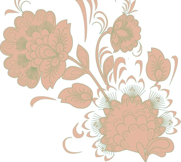 Floral Art Design Μοτίβο Υφής Μπορεί Χρησιμοποιηθεί Για Διακόσμηση Προσκλήσεων — Φωτογραφία Αρχείου