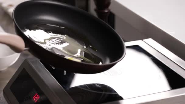 Процесс Приготовления Пищи Кухне — стоковое видео