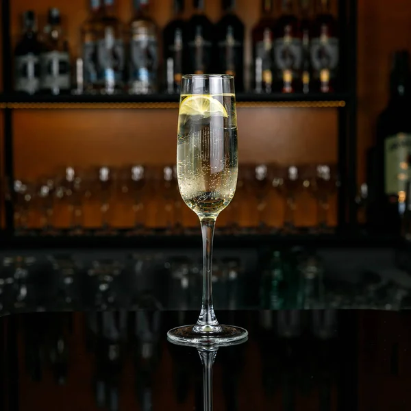 Bicchieri Champagne Bar — Foto Stock