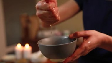 Spa salonu. Ayurvedik masaj