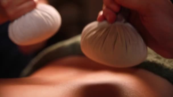 Spa Salonu Ayurvedik Masaj — Stok video