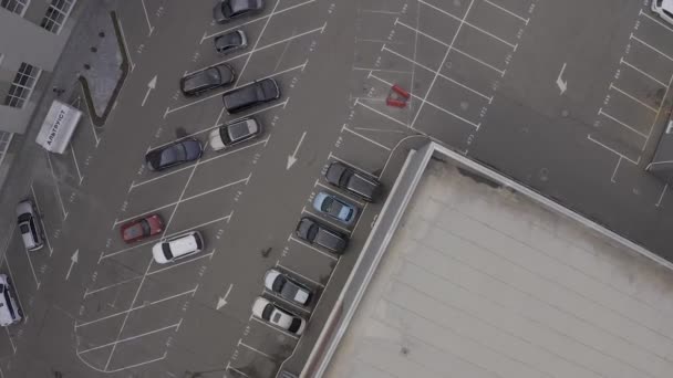 Drone Flying Parking — Stock Video
