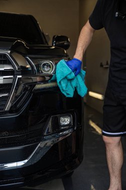 Automobile Wash Cleaness Hose. Carwash Service. Business Care. Garage Concept