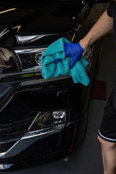 Automobile Wash Cleaness Hose Carwash Service Business Care Garage Concept — ストック写真