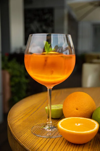 Fresh Orange Juice Lemon Mint — Stock Photo, Image