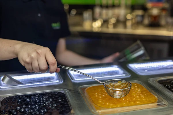 Bubble Tea Plastic Cup — Stock Fotó