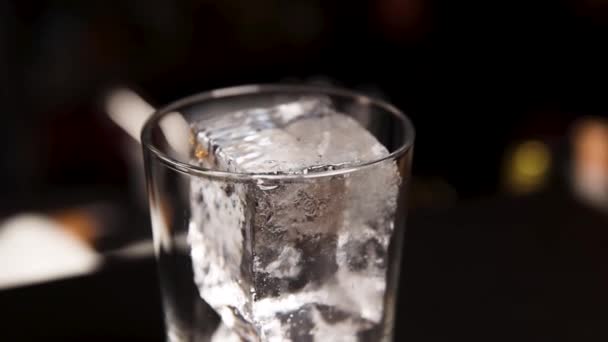 Bartender Menyiapkan Koktail Bar — Stok Video