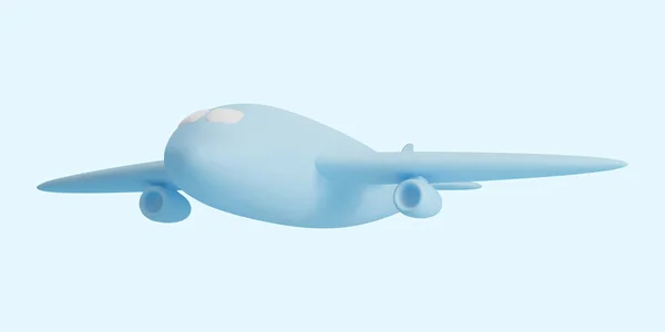 Realistic Airplane Isolated Light Background Vector Illustration — Vettoriale Stock