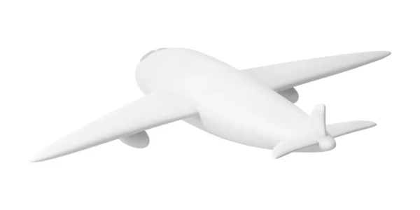 Реалистичный Самолет Изолирован Белом Фоне Векторная Иллюстрация — стоковый вектор