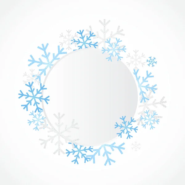 Векторная Иллюстрация Hello Winter Background — стоковый вектор