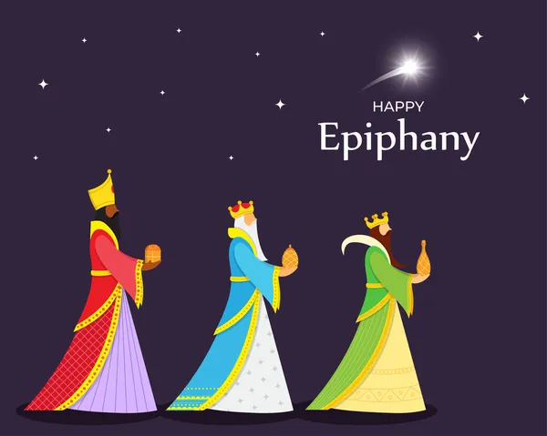 Epifani 'nin temsilcisi, Hristiyan festivali, üç bilge adam.