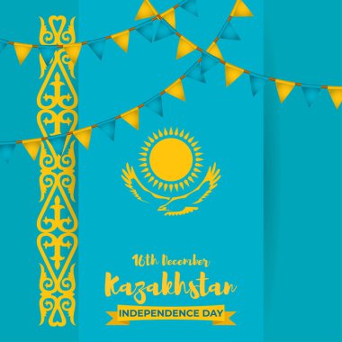 Kazakistan 'ın bağımsızlık gününün temsilcisi.