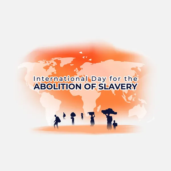Міжнародний День Скасування Рабства Векторної Ілюстрації — стоковий вектор