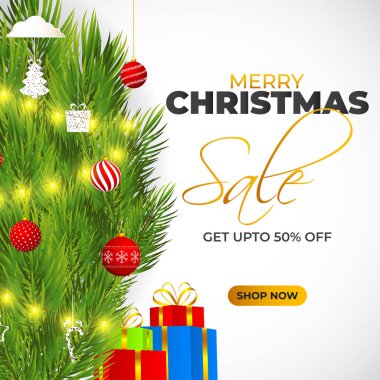 Mutlu Noeller indirimi için vektör illüstrasyonu