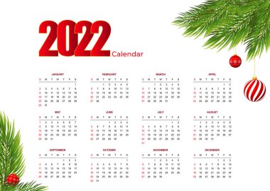 Yeni Yıl 2022 Modern Takvim
