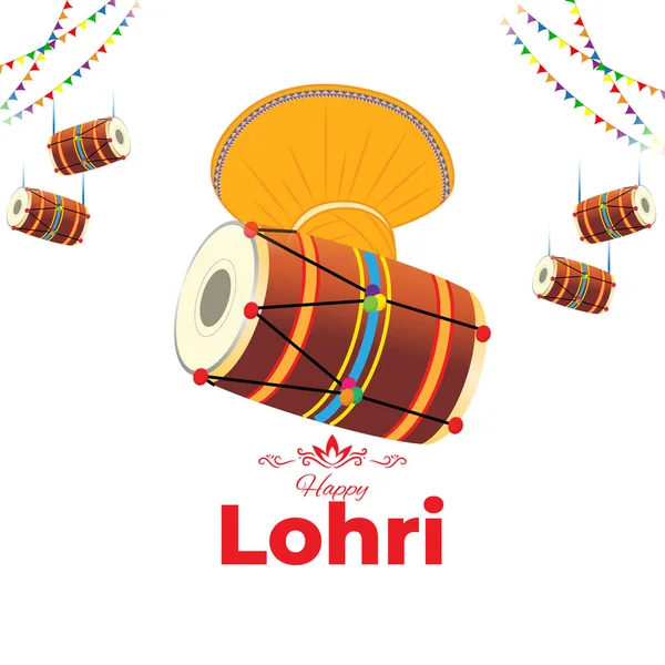 Vector Illustration Happy Lohri — стоковый вектор