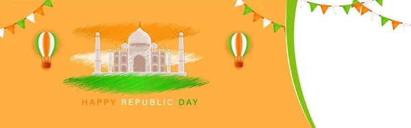 Ilustración Vectorial Para India Feliz Día República — Archivo Imágenes Vectoriales