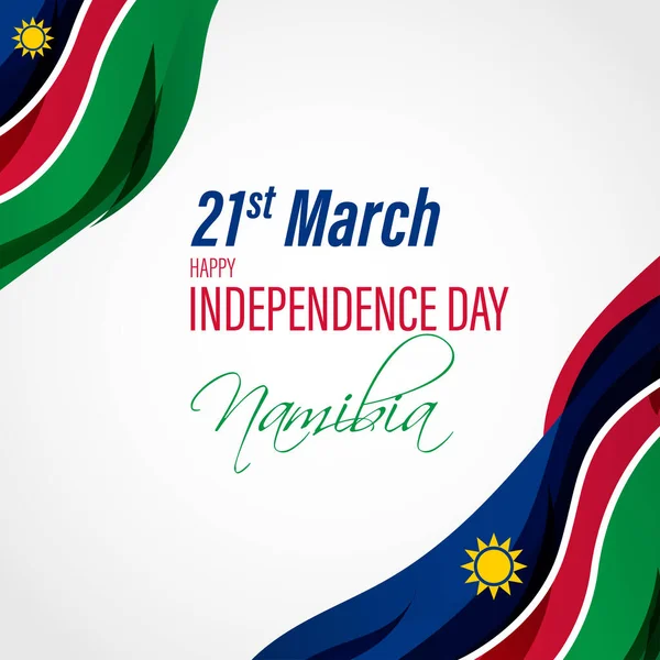 Vector Ilustración Para Día Independencia Namibia — Archivo Imágenes Vectoriales