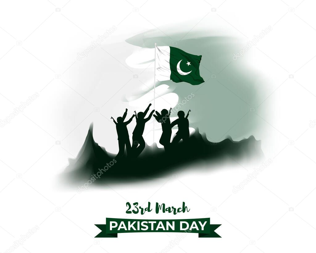 Vector illustration concept of Pakistan day