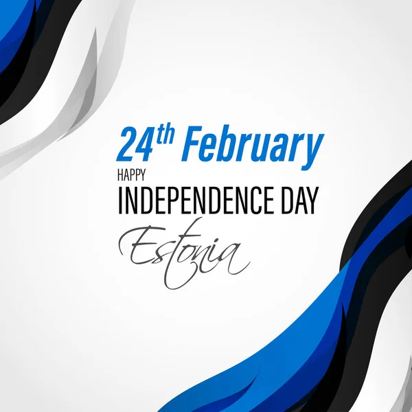 Ilustración Vectorial Para Día Independencia Estonia — Archivo Imágenes Vectoriales