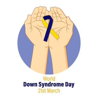 Dünya Down Sendromu Günü için Vektör illüstrasyonu