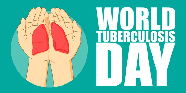 Vektorová Ilustrace Světového Dne Tuberkulózy — Stockový vektor