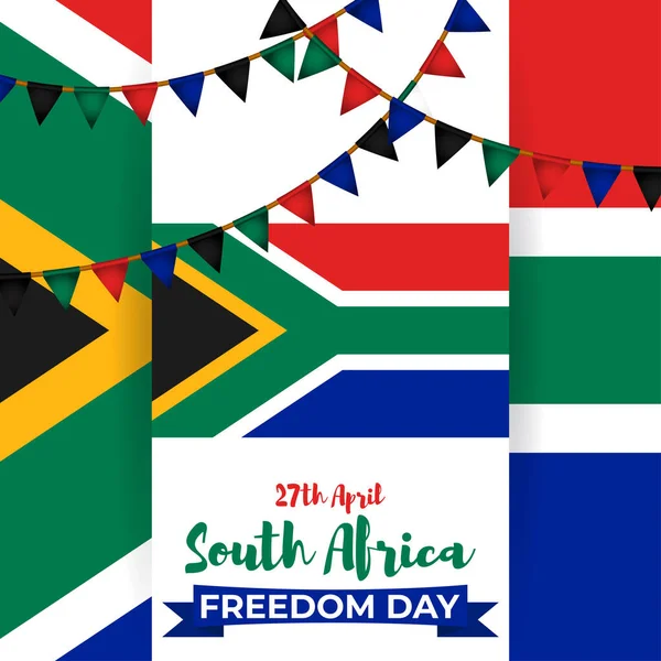 Dél Afrikai Szabadság Napjának Vektorillusztrációja — Stock Vector