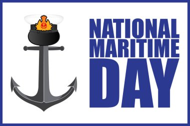 Ulusal denizcilik için vektör illüstrasyonu