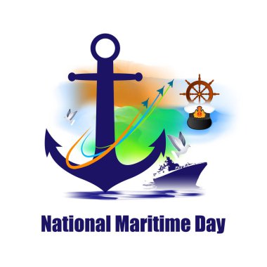 Ulusal denizcilik için vektör illüstrasyonu