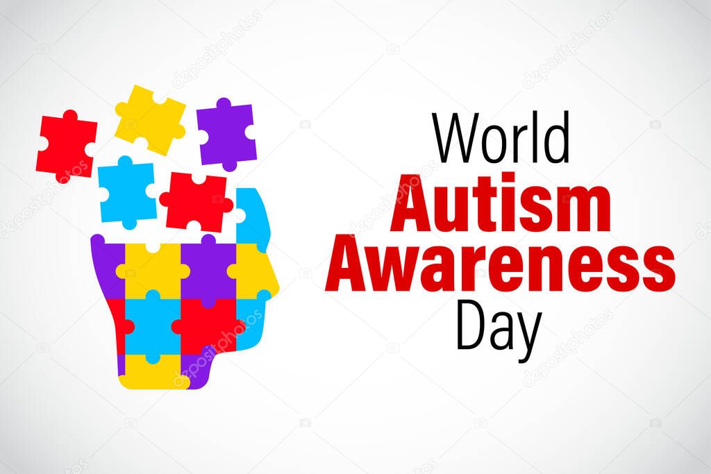 World autism awareness day vector illustration