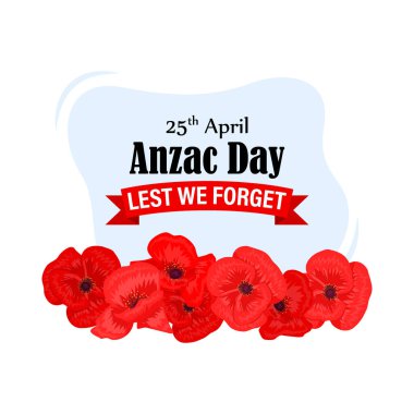 Anzak Günü-25 Nisan vektör illüstrasyon kavramı