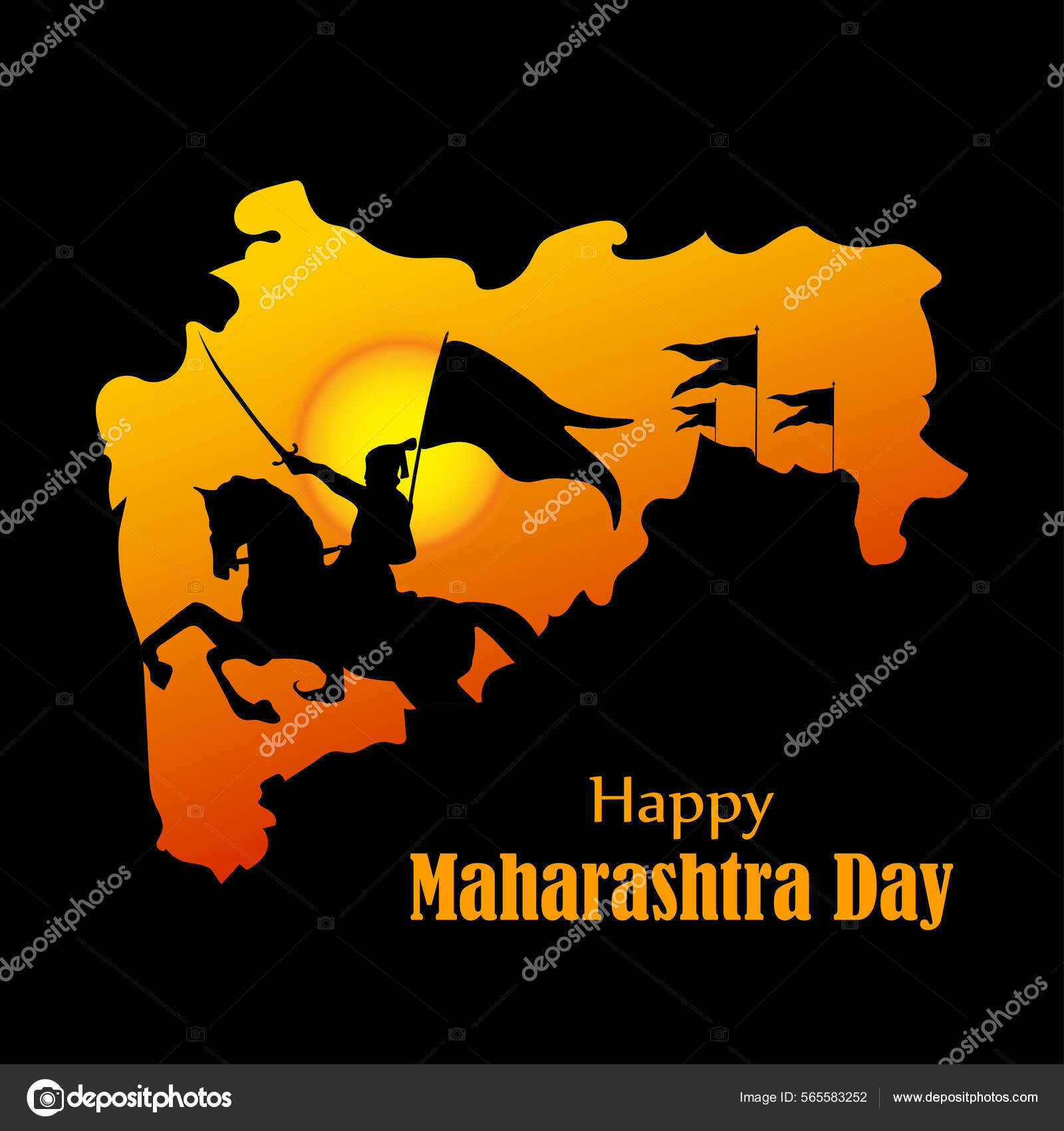 महाराष्ट्र दिनाच्या हार्दिक शुभेच्छा 🚩🚩🚩 #maharashtra #painting  #maharashtradin | Instagram