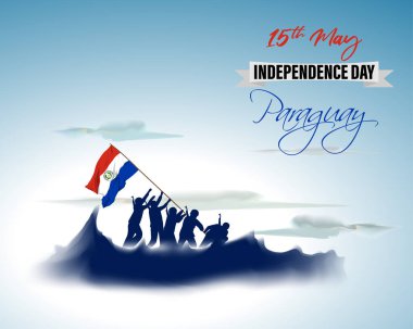 Vector illustration for Happy Independence Day Paraguay clipart