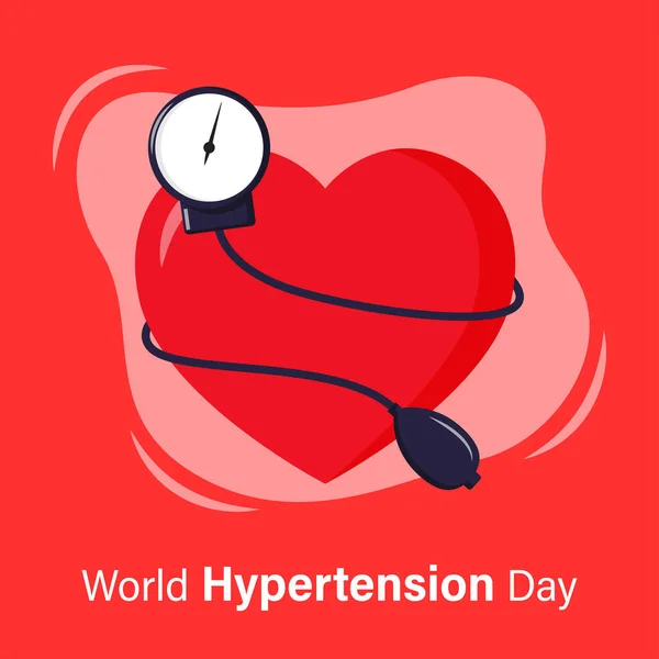 Illustrazione Vettoriale Giornata Mondiale Dell Ipertensione — Vettoriale Stock