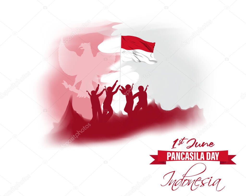vector illustration for Pancasila day -Indonesia