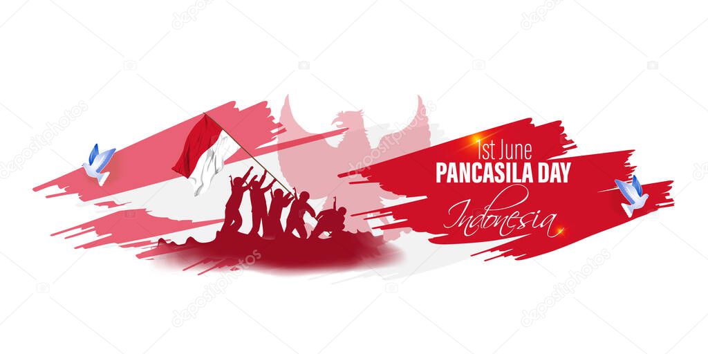 vector illustration for Pancasila day -Indonesia