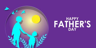 Mutlu Babalar Günü tebriklerinin vektör illüstrasyonu