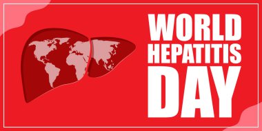 Dünya Hepatit Günü için Vektör illüstrasyonu