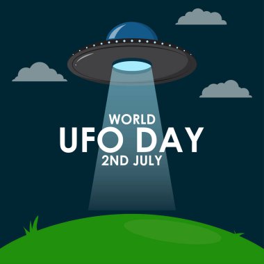 UFO Günü için vektör illüstrasyonu