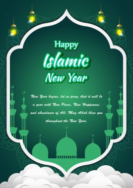 İslami Yeni Yıl için Vektör illüstrasyonu